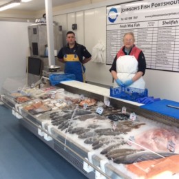 Ex-supermarket cold store and fish display 