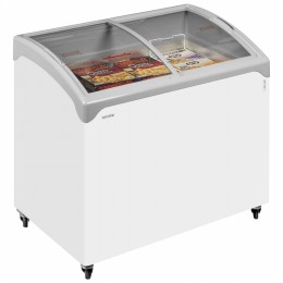 Curved lid chest freezer, different sizes available