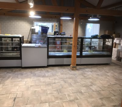 Recent install for a new pie and ice cream area at nursery and garden centre near Brighton
